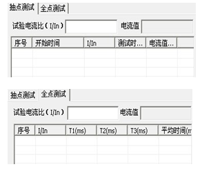 1000A直流断路器安秒特性测试仪抽点测试数据及全点测试数据图