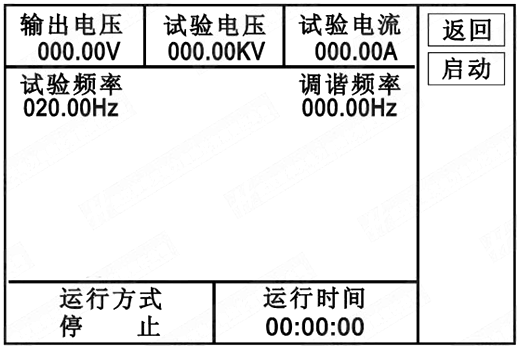 电缆交流耐压试验装置自动试验界面