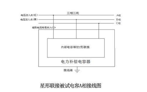 星形联接被试电容接线图